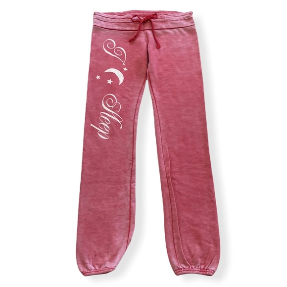 WILDFOX Faded Red 'I Sleep' Lounge Joggers - Picture 2 of 12